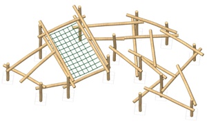 Équipement <span class=keywords><strong>de</strong></span> jeu <span class=keywords><strong>de</strong></span> jungle en bois personnalisé pour l'extérieur, équipement <span class=keywords><strong>de</strong></span> parcours d'obstacles naturel pour enfants, adolescents et adultes - Product Image 2