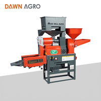 Machine à décortiquer le riz automatique de haute qualité DAWN AGRO avec roulement et moteur, capacité de 150 kg/h, garantie 1 an
