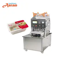 vacuum sealing machine tray boxes fast food containers sealer equipment  with gas flushing function 