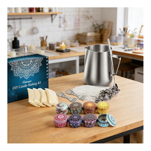 Kit para Hacer Velas Artesanales, Molde de Silicona, Aceite Aromático, Tintes, Frascos, Herramientas, Suministros de Cera, Paquete de Inicio para Estudio Creativo - Product Image 2