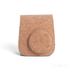 Étui <span class=keywords><strong>pour</strong></span> appareil photo Fujifilm <span class=keywords><strong>Instax</strong></span> <span class=keywords><strong>Mini</strong></span> <span class=keywords><strong>11</strong></span> de style primordial en gros, pochette en liège naturel, bandoulière, sac à bandoulière en PU - Product Image 4