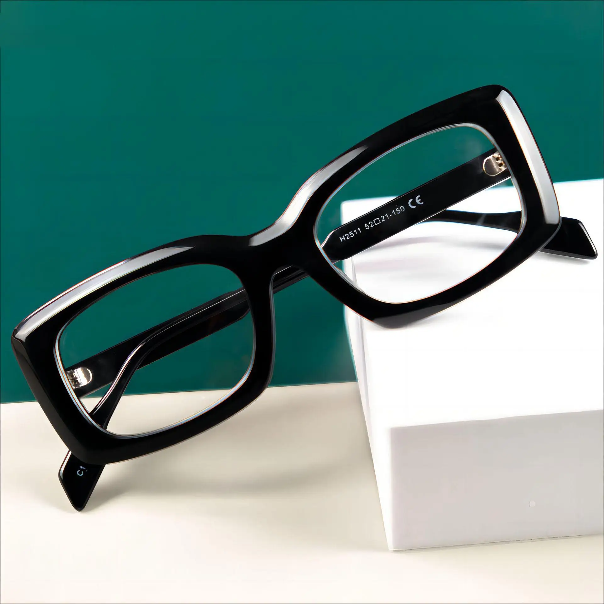 2024 Vintage Brillen unregelmäßig Acetat Damen Herren Großhandel luxuriöse optische Brille transparente Brille optischer Rahmen