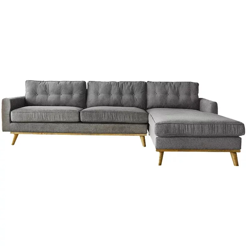 Muebles de diseño asiático para el hogar, sofá de tela con forma de sofá, 2 + sofá L, moderno, sala de estar, 7 asientos