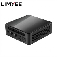 Pabrik LIMYEE OEM N150 Mini PC Intel Alder Lake Tiga Layar 2LAN DDR4 RAM Win10/11/Linux Desktop Barebone Mini PC Kustom