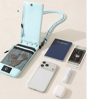Sac bandoulière pour téléphone en nylon 2026, pochette verticale à fermeture à pression, sacoche légère pour usage quotidien, unisexe