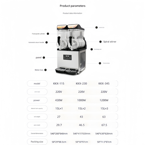 Machine <span class=keywords><strong>à</strong></span> slush pour les entreprises <span class=keywords><strong>et</strong></span> machine <span class=keywords><strong>à</strong></span> <span class=keywords><strong>jus</strong></span> glacé, idéale pour les bars <span class=keywords><strong>à</strong></span> <span class=keywords><strong>jus</strong></span> <span class=keywords><strong>et</strong></span> les boutiques de <span class=keywords><strong>smoothies</strong></span> - Product Image 3