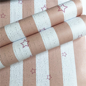 Carta da parati all'ingrosso del bastone e della buccia di <span class=keywords><strong>rosa</strong></span> stelle carta da parati per la decorazione della camera da letto del bambino - Product Image 5
