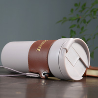 Mug isotherme à double paroi en acier inoxydable 18/8 de 17 oz avec logo personnalisé Emerit 2026 et sangle de transport pour la vente en gros