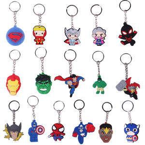 Gantungan kunci karet PVC keluaran baru gantungan kunci kustom Logo UV karakter kartun Pabrik Film grosir Aksesori Anime obral - Product Image 2