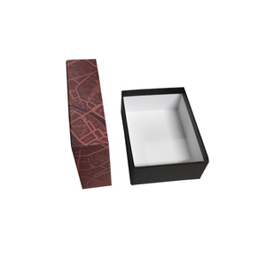 Tùy chỉnh cao cấp sang trọng hộp giấy cứng nhắc bao bì các tông với nắp có thể tháo rời cơ sở cho Hộp Quà Tặng thủy tinh in nổi - Product Image 4