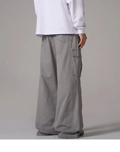 Pantalons cargo pour hommes, taille américaine, avec taxe incluse, coupe droite, grande taille, coupe droite, coupe large, pantalon pour hommes W55 - Product Image 4