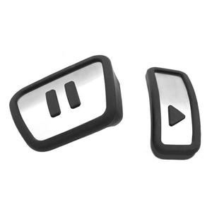 Pedale antiscivolo senza trapano a pedale per VW ID3 ID4 ID6 Golf MK7 MK8 in acciaio inox acceleratore pastiglie per pedale del carburante copri tappetini - Product Image 4