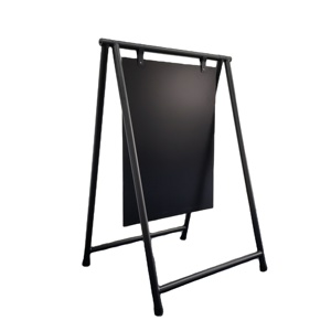 Expositor de acero de doble cara para publicidad, cartelera de pie para suelo, letrero sencillo colgante para <span class=keywords><strong>pavimento</strong></span>, venta al por mayor - Product Image 3