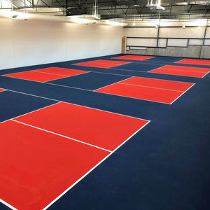 屋外バドミントンとピクルスボールコートフローリングPpインターロック床タイル屋外スポーツタイル滑り止めノイズリダクション13MM - Product Image 1