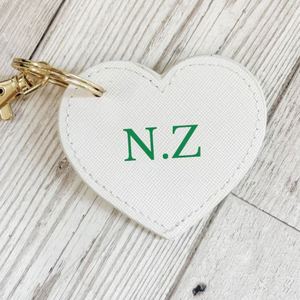 Factory Custom Logo DIY Laser Heart Keychain PU Leather Heart Shaped <b>Key</b> <b>Ring</b> Gift Pendant <b>Bag</b> <b>Key</b> Accessories - Product Image 3