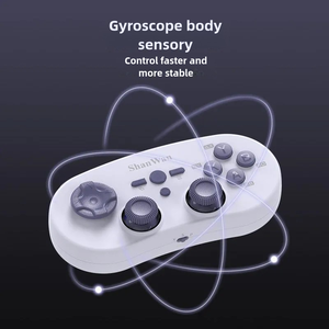 Shanwan q38 chơi game không dây điều khiển <span class=keywords><strong>bluetooth</strong></span> mini game Gamepad cần điều khiển cho switch PS4 IOS Android <span class=keywords><strong>PC</strong></span> điện thoại di động máy tính - Product Image 1
