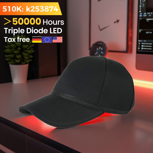 OEM ODM Wavelength 660nm 850nm Led Red Light Therapy Hat Nir Infrared Red Light Therapy Cap Devices