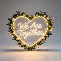 Enseigne néon LED personnalisée à intensité variable alimentée par USB, fabricant d'enseignes néon en acrylique pour chambre, mariage, bar, boutique, décoration murale de la maison