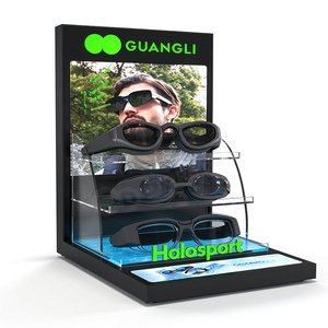 Expositor de Acrílico Personalizado para Gafas de Natación AR, Expositor de Acrílico y Aluminio para Venta al por Menor con Luz LED - Product Image 1