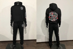 Men's Casual Cotton Sweatpants and Hoodie Set Unisex Loose Fit Street Wear <b>Joggers</b> Set Custom Sweatsuit Men - Product Image 6