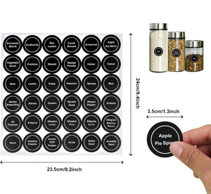 Tùy chỉnh vật liệu đóng gói hình tròn không thấm nước tự dính in ấn cá nhân nhãn dán logo nhãn - Product Image 1