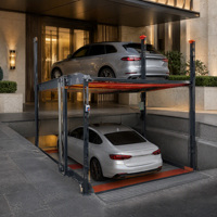 Système de stationnement mécanique à double poste pour voitures, élévateur de stationnement pour deux véhicules, idéal pour les jardins de résidences de luxe