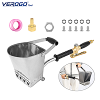Pistolet à mortier pneumatique professionnel VEROGO, pulvérisateur à trémie portatif robuste pour ciment et stuc, 63 cm, pour la construction et le plâtrage