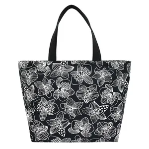 Özel baskılı logo ile Hawaii gün tripper alışveriş çantası ekstra büyük plaj çantası tote yaz kanvas çanta