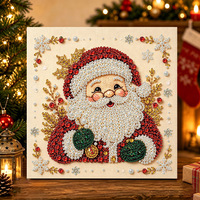 Kit de peinture diamant 5D DIY Noël Perle Diamant, toile imprimée, décoration murale de vacances, cadeau