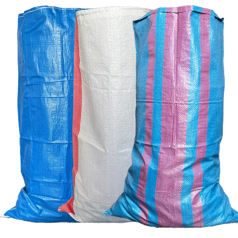 Wholesale Price Bolsa Tejida De Polipropileno Rice Potato Bags For Sale 25kg 50kg Plastic Packaging PP Woven Feed Bag