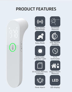 CE sertifikalı dijital ev termometre temassız kızılötesi alın kulak yetişkinler için ısı tabancası/bebekler elektrik güç - Product Image 4