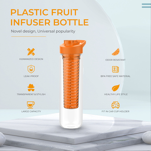 Botella de Agua Tritan Personalizada con Logotipo, Libre de BPA, con Tapa de Rosca Motivacional e Infusor de Frutas para Ejercicio Diario, Correr, Escalar y Fiestas - Product Image 2