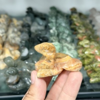 Figurine de serpent en pierre naturelle brute en gros : Quartz rose, Quartz clair, Unakite, Jaspe océanique, Œil de tigre – Guérison Feng Shui