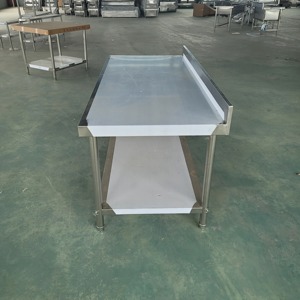 Table de service de buffet HiKitchen en acier inoxydable avec <span class=keywords><strong>quatre</strong></span> pieds, capacité de 10 L, surface polie et brillante - Product Image 3