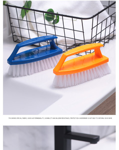 Brosse en plastique multifonctionnelle à poils durs Outil de nettoyage puissant pour chaussures Linge Jeans Tapis Ménages - Product Image 2