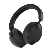 Casque audio sans fil haute fidélité ANC, casque Bluetooth supra-auriculaire, réduction active du bruit ENC, appels clairs