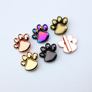 Vente en gros de pendentifs en alliage en forme d'os de chien avec griffe de chat avec strass pour le bricolage de la personnalité de la dragonne accessoires de collier pour animaux de compagnie - Product Image 2