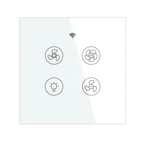 Công Tắc Đèn Quạt Trần Thông Minh Tuya, Điều Khiển Giọng Nói, Cảm Ứng Qua Ứng Dụng WiFi, Công Tắc Đèn