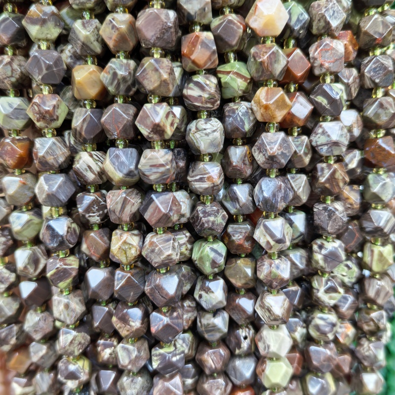 Wholesale 6mm 8mm Gemstone Natural Stone Beads Star Polygon Cut Crystal Quartz Morganite Loose Beads for DIY Jewelry Making