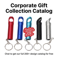 Porte-clés décapsuleur LED en alliage d'aluminium 2026 avec logo personnalisé, gravure laser, léger, style tendance, pour la fête des pères
