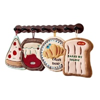 Serviette de cuisine créative pour enfant, motif dessin animé, à suspendre, absorbante, séchage rapide, en velours corail épais, chiffon d'essuyage domestique