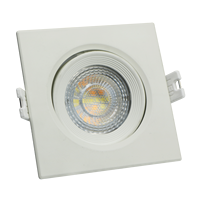 Spot lumineux intelligent rond/carré de 2.5 pouces, 7W, petit angle de 38 degrés, 3 LED CCT