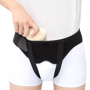 Deux coussinets de compression amovibles pour hommes, <span class=keywords><strong>ceinture</strong></span> de soutien inguinal <span class=keywords><strong>hernie</strong></span> ombilicale pour la rééducation - Product Image 1