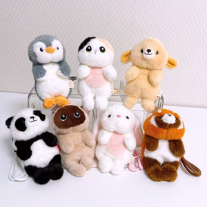 Juguetes de Peluche al por Mayor, Colgante de Gato de Tres Flores Rabbitai, Llavero de Gato Siamés, Juguete de Peluche de Conejo Blanco, Muñeco de Pingüino, Colgante para Mochila - Product Image 2