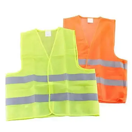 เสื้อกั๊กสะท้อนแสงแถบสะท้อนแสงสำหรับใส่ทำงานเสื้อกั๊กนิรภัยมองเห็นชัดเจน