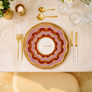 Керамическая Свадебная тарелка из матовой кости - Product Image 5