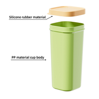Boîte à lunch en plastique de 750 ml avec couvercle en plastique, anti-fuite, 2 couches, réchauffable au micro-ondes, pour enfants et adultes