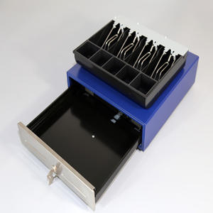 <span class=keywords><strong>5</strong></span> facturation Métal Noir Petit Pos Rouleau En Acier Tiroir-Caisse Contrôlé par Système de Point de Vente - Product Image 3