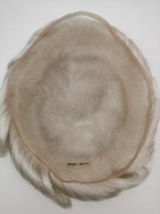 Perruque pour hommes en gros d'usine Full Lace Toupee avec délié naturel Faible densité pour Swiss Lace Cheveux durables Respirant Durable - Product Image 4