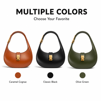 Sac à bandoulière en cuir PU de haute qualité pour femme, sac à main minimaliste incurvé, sac pour femme personnalisé OEM